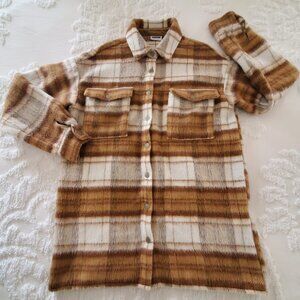 Women's XS Noisy May Cream Long Shacket